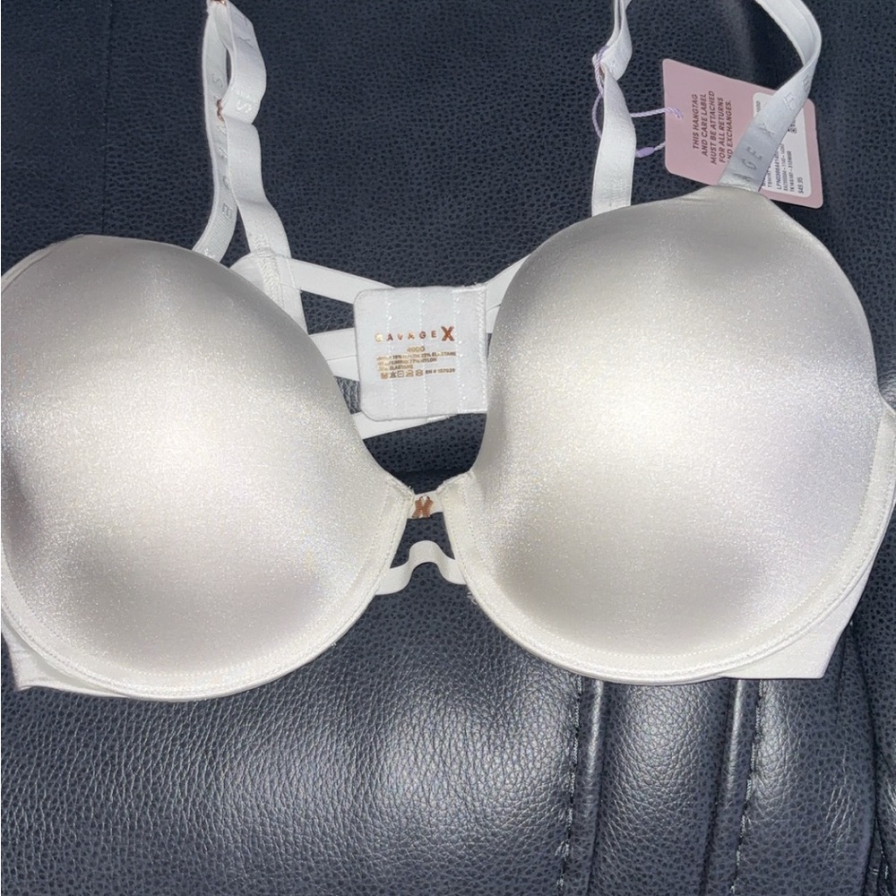 NWT Savage X Fenty Shimmering Cream Bra